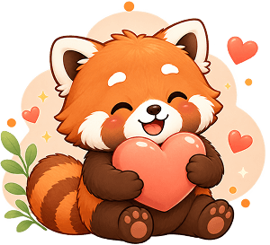 Reflect red panda mascot